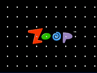 Zoop title screen for Jaguar